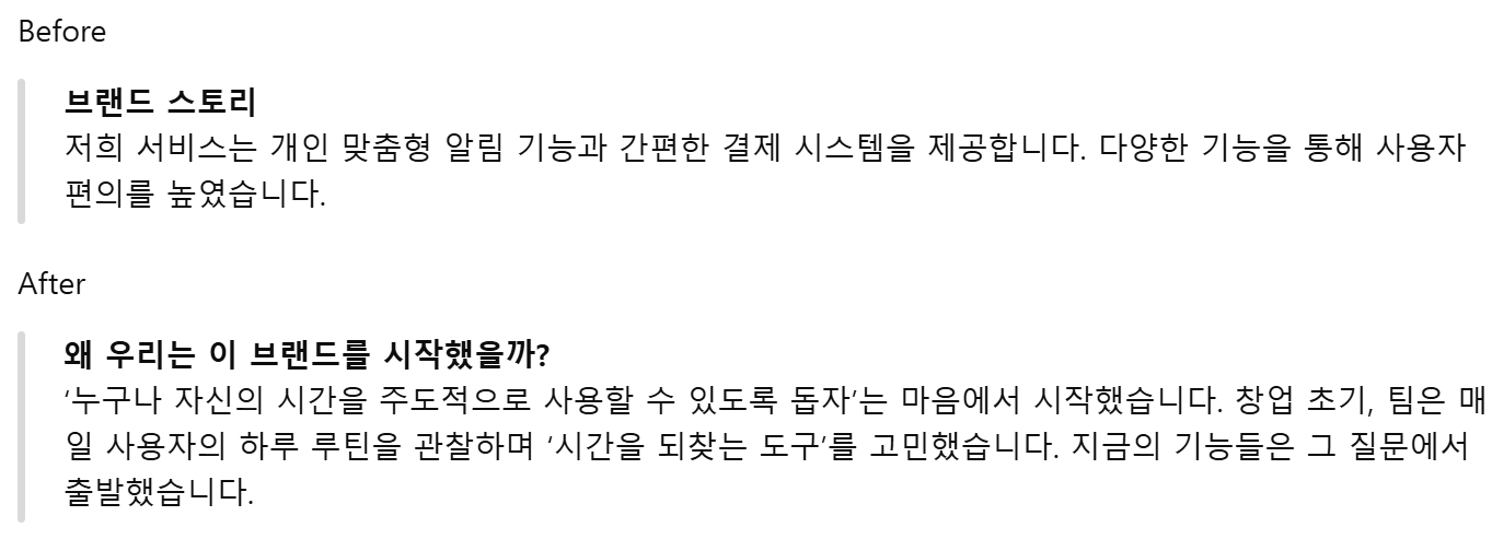 제목과 본문이 따로 노는 예시와 자연스럽게 연결되는 예시