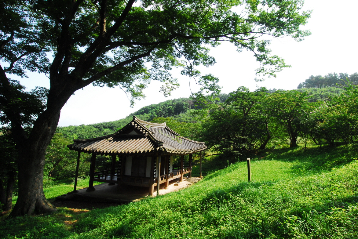 명옥헌 원림 망재 풍경